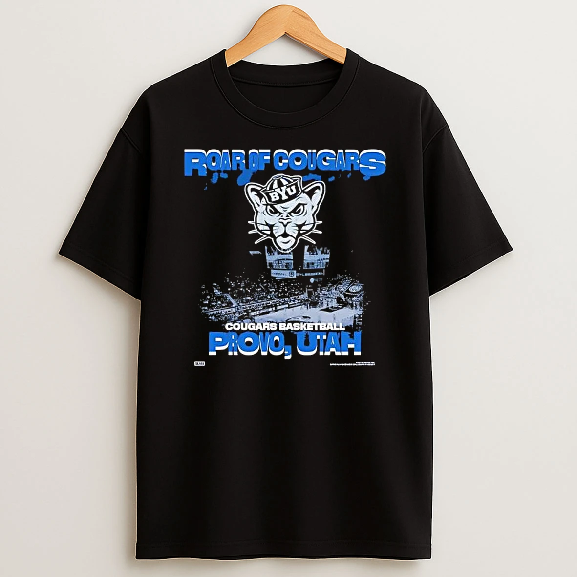 Roar Of Cougars Basketball Provo Utah Sailor Coug Mascot Logo T Shirt
