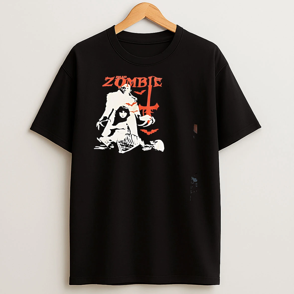 Rob Zombie Horror Red Bats Halloween T Shirt