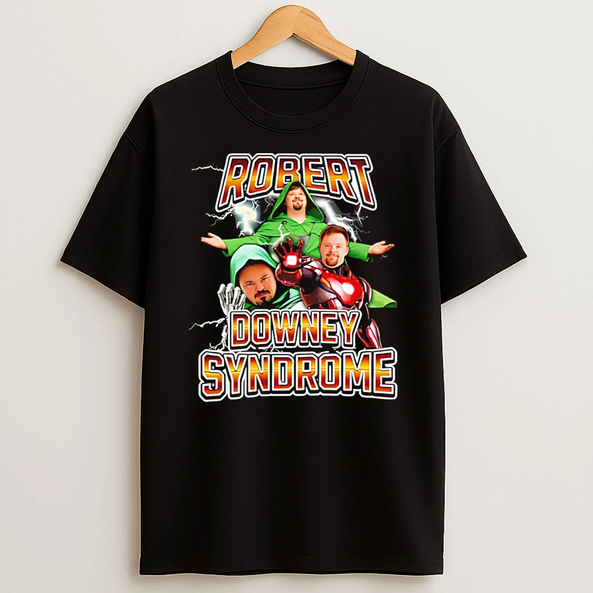 Robert Downey Syndrome Down Superman T Shirt
