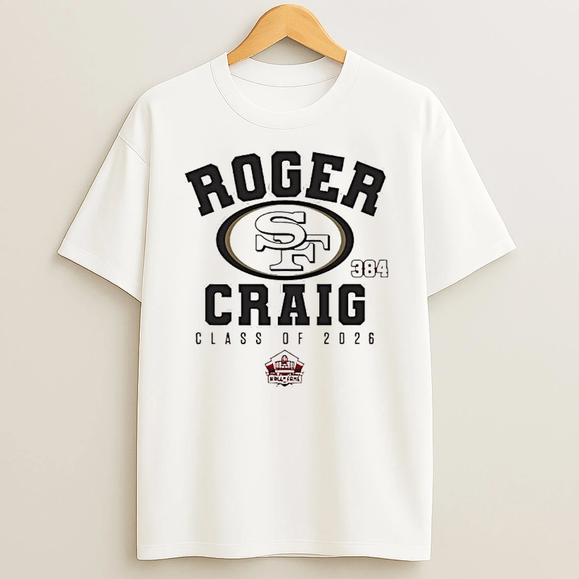 Roger Craig 49ers Class Of 2026 Enshrinee Logo T Shirt