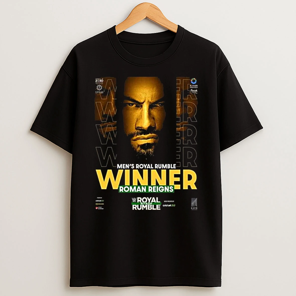 Roman Reigns Wwe Mens Royal Rumble Winner Royal Rumble Riyadh 2026 T Shirt