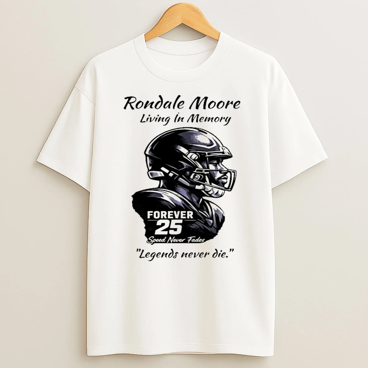 Rondale Moore Forever 25 Tribute Living In Memory Legends Never Die T Shirt