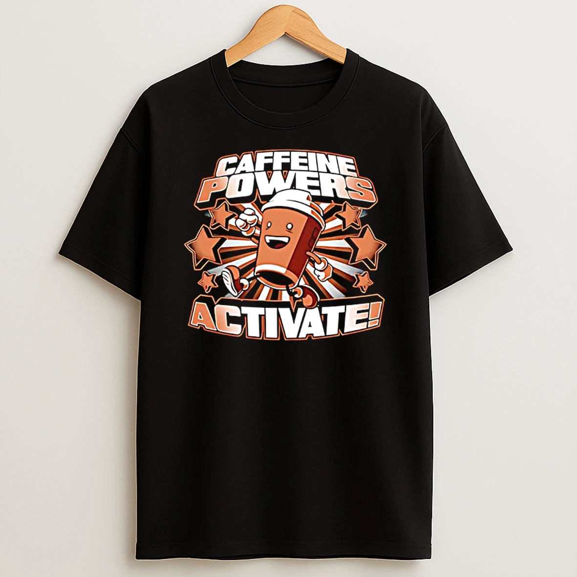 Roy It Crowd Caffeine Powers Activate T Shirt