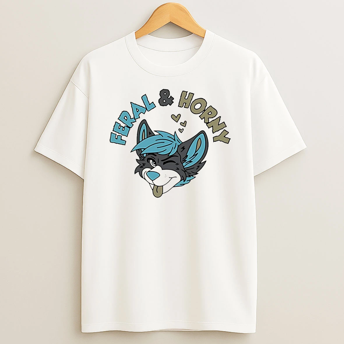 Rylee0nline Feral And Horny Cartoon T Shirt