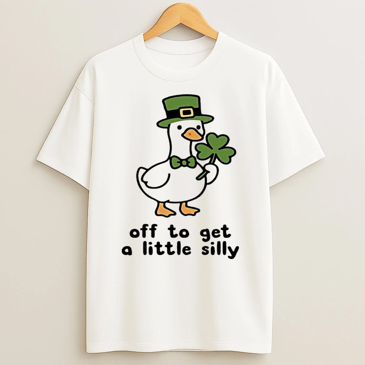 Saint Patricks Day Goose Off To Get A Little Silly T Shirt