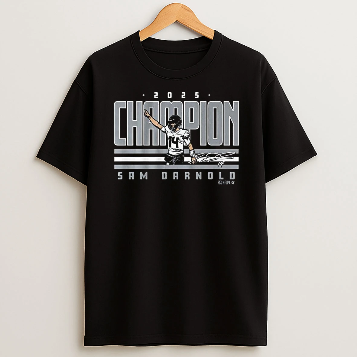 Sam Darnold 2025 World Champ T Shirt