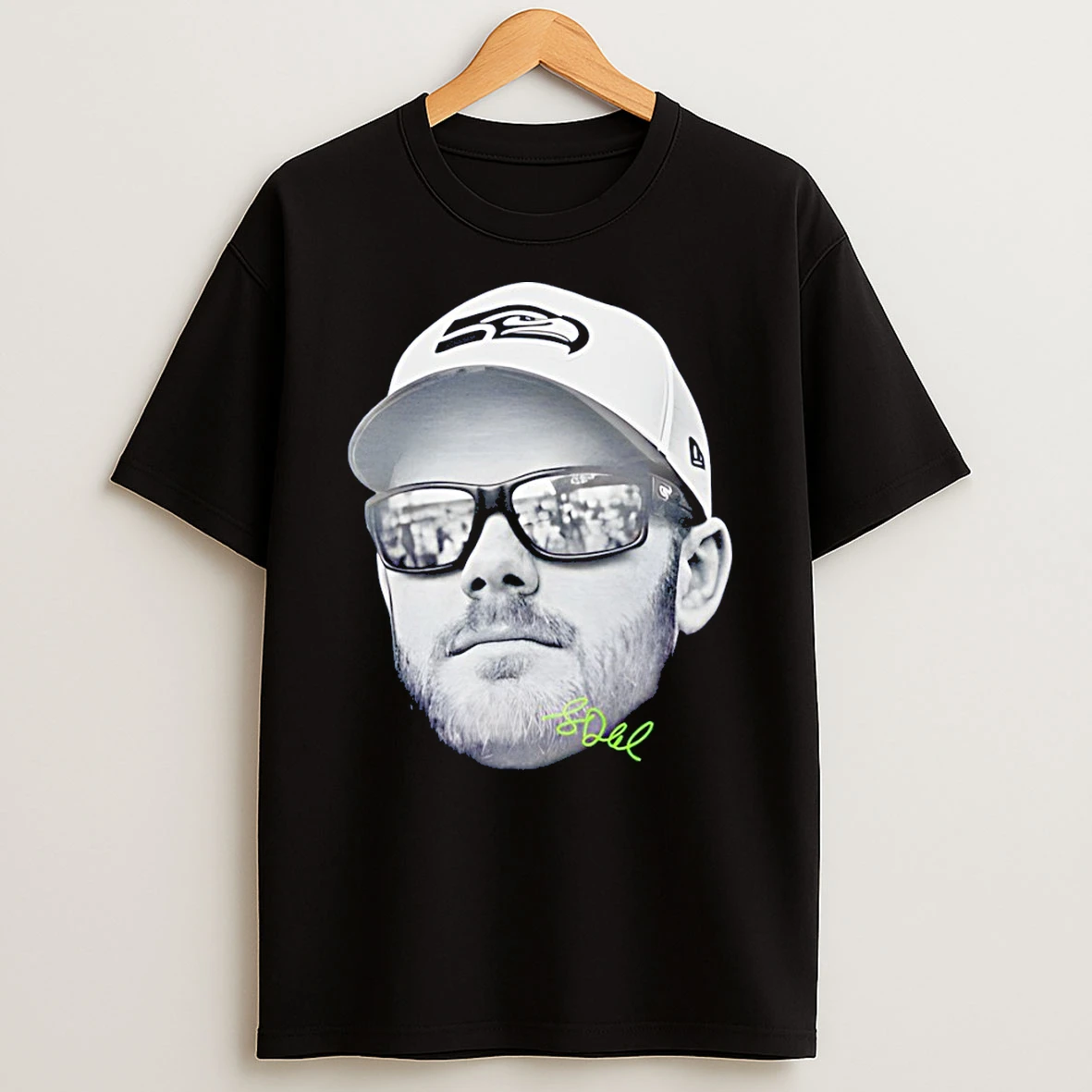 Sam Darnold Big Head Seattle Seahawks Signature T Shirt