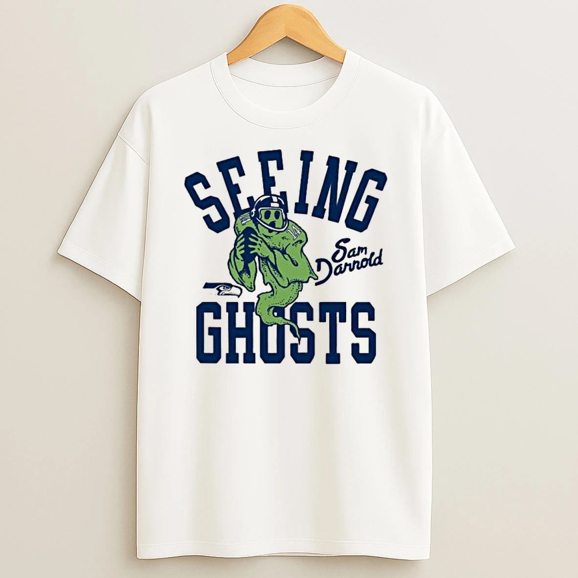 Sam Darnold Seattle Seahawks Seeing Ghosts T Shirt