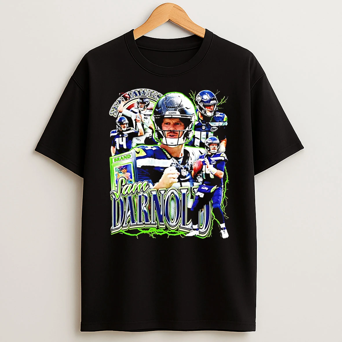 Sam Darnold Seattle Seahawks Super Bowl Lx Champions Player Collage T Shirt