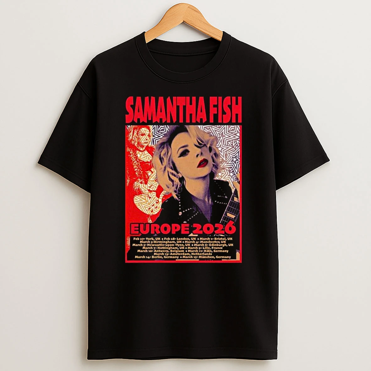 Samantha Fish 2026 Europe Tour T Shirt