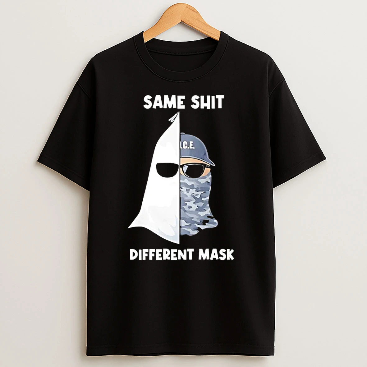Same Shit Different Mask Ice Graphic T Shirt