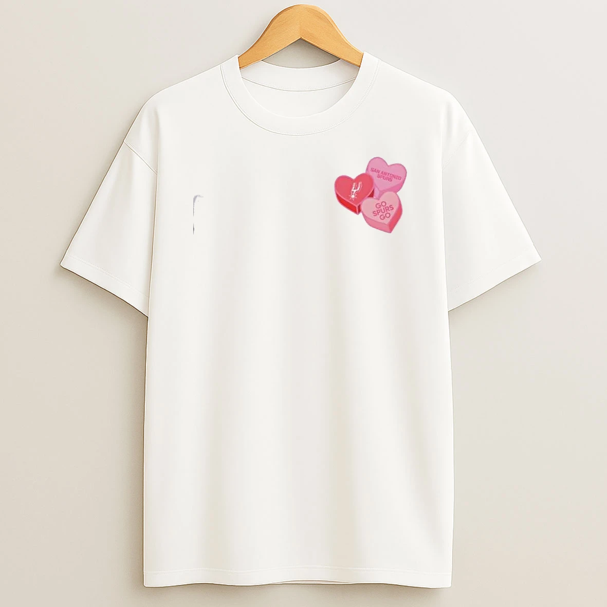 San Antonio Spurs Go Spurs Go Candy Heart Valentines Day T Shirt