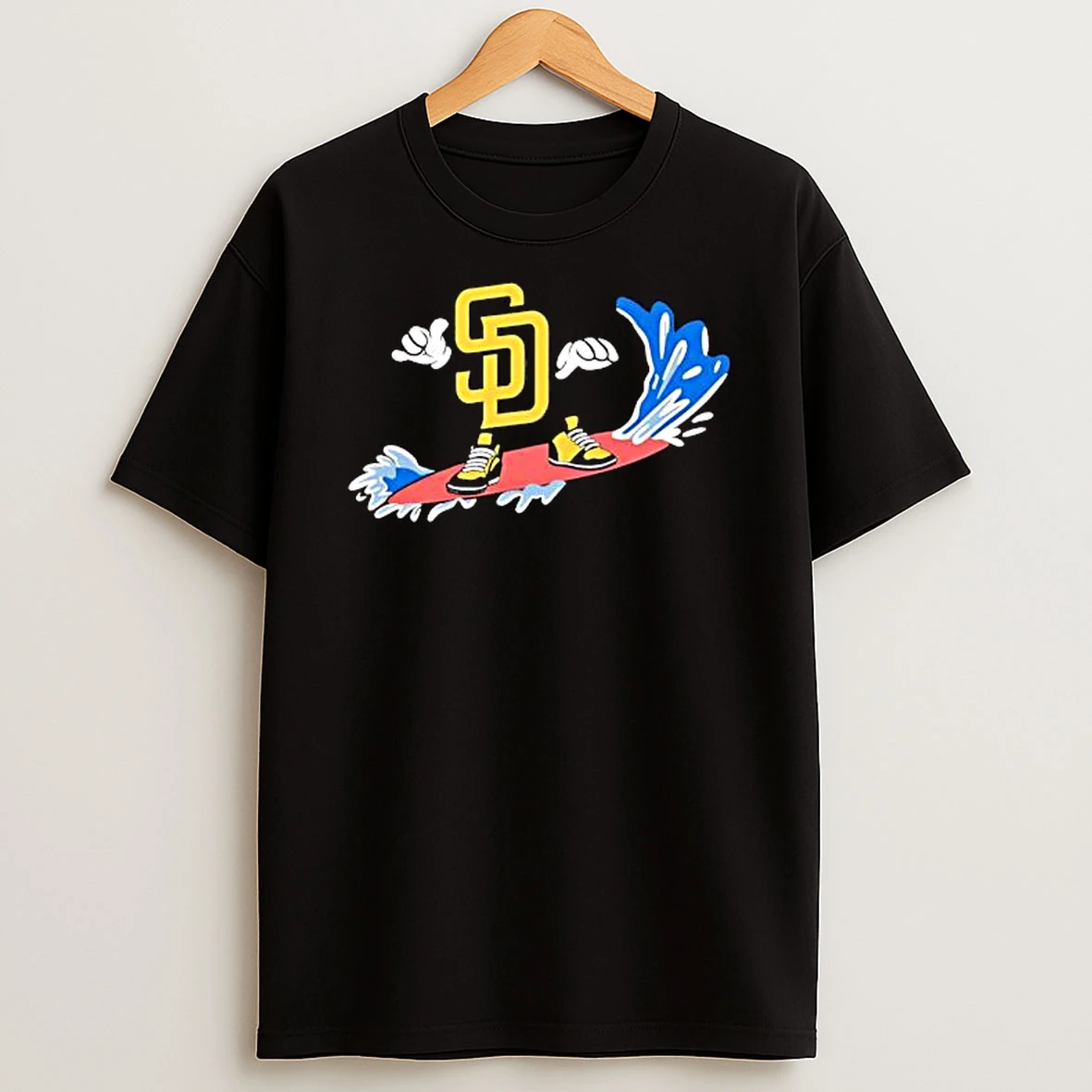 San Diego Sd Surfboard Surfing Waves Logo T Shirt