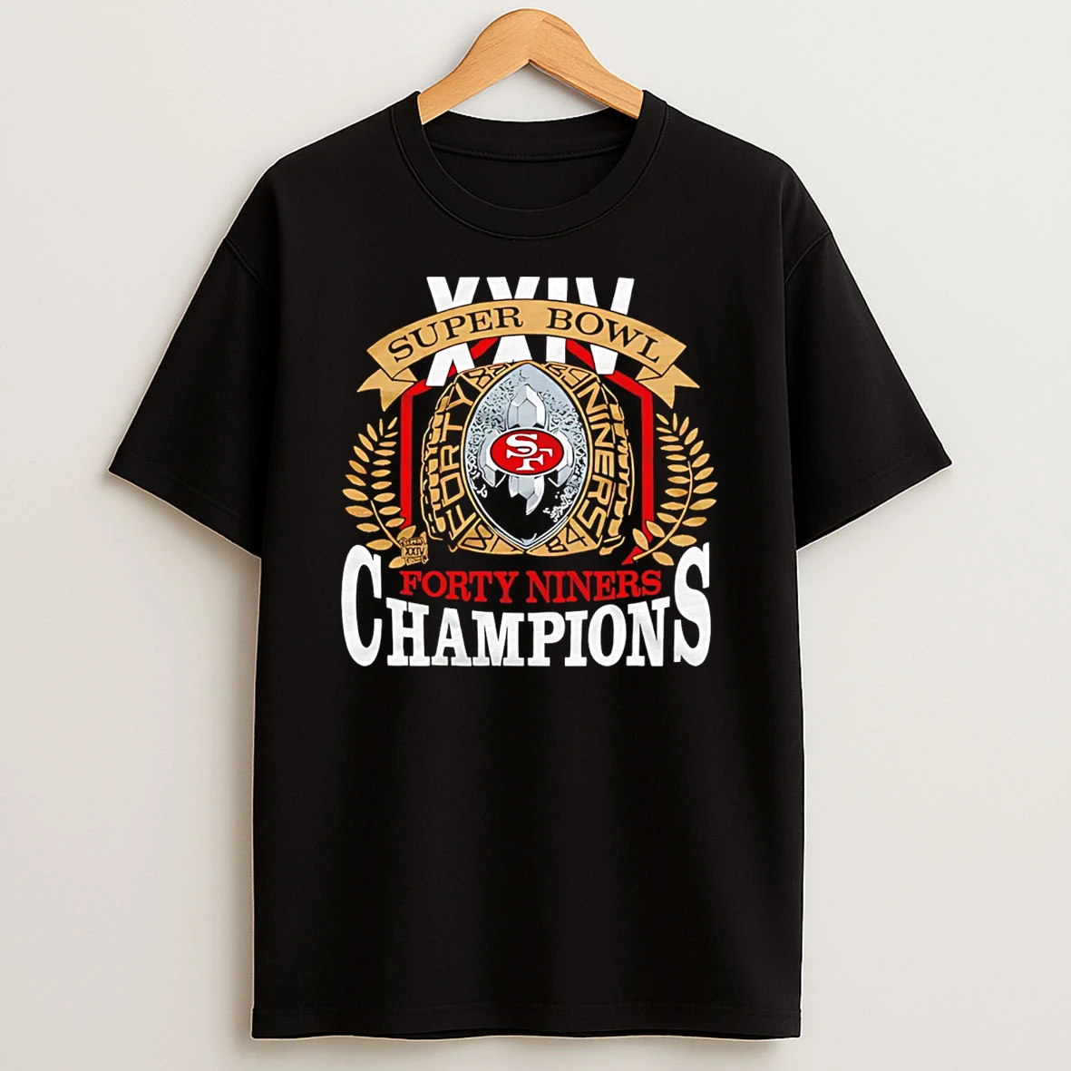 San Francisco 49ers Super Bowl Champs Xxiv Vintage T Shirt