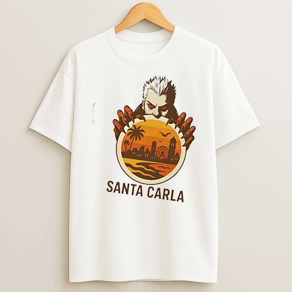 Santa Carla The Lost Boys Inspired Vampire City Design T Shirt