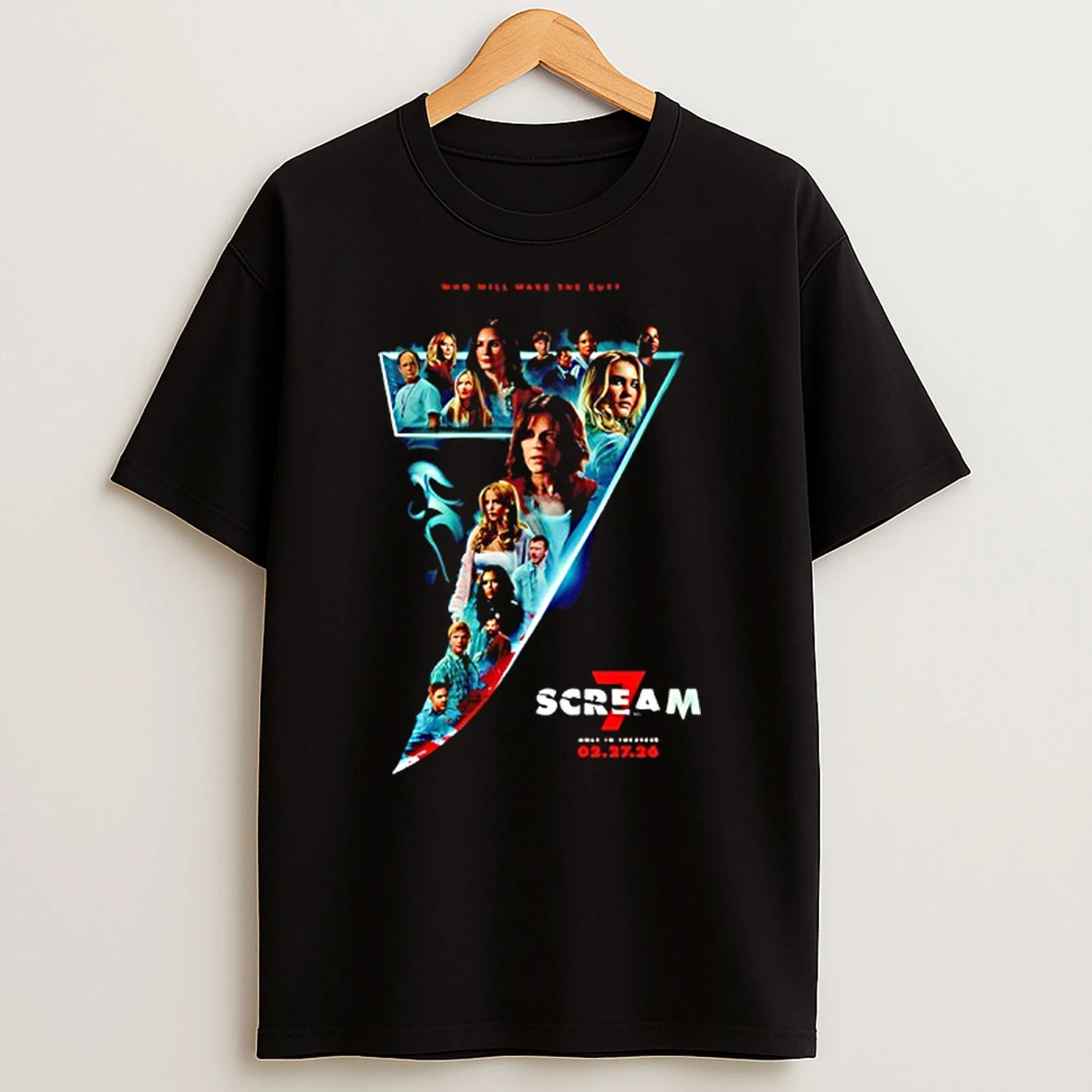 Scream 7 Movie Who Will Make The Cut In Theaters On February 27 2026 T Shirt