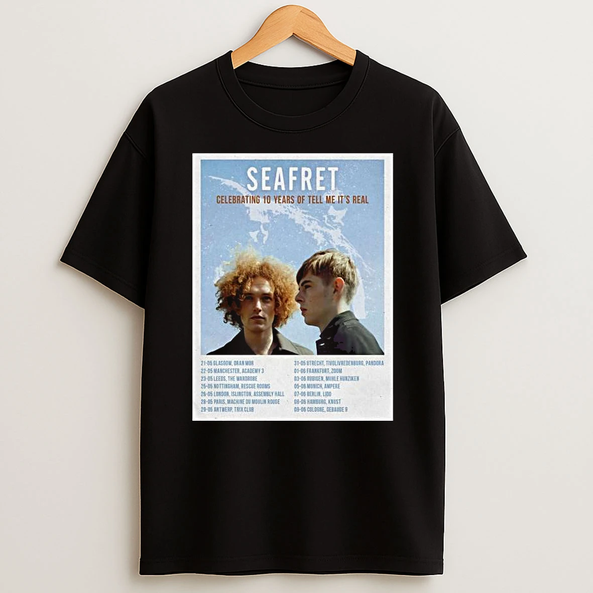 Seafret 10th Anniversary Of Tell Me Its Real 2026 Shows T Shirt