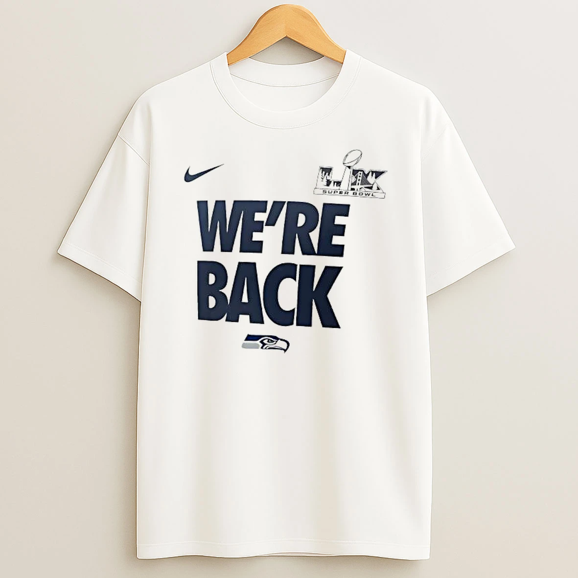 Seahawks 2026 Were Back Lx Logo T Shirt