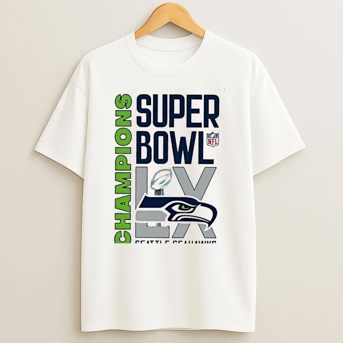 Seahawks Champions 2026 Super Bowl Lx Cup Nfl T Shirt