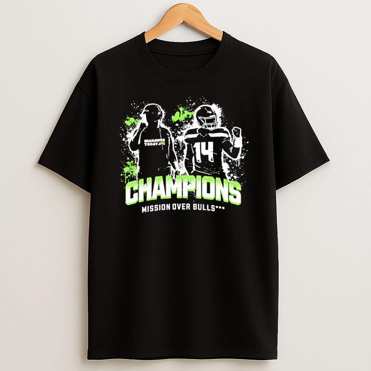 Seahawks Champs Mission Over Bulls 14 T Shirt