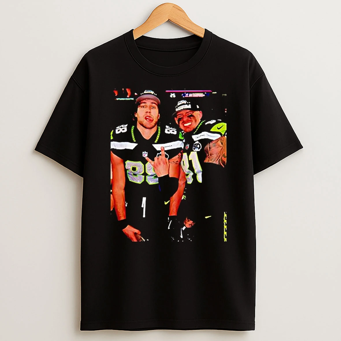 Seahawks Eric Saubert Aj Barner Graphic T Shirt