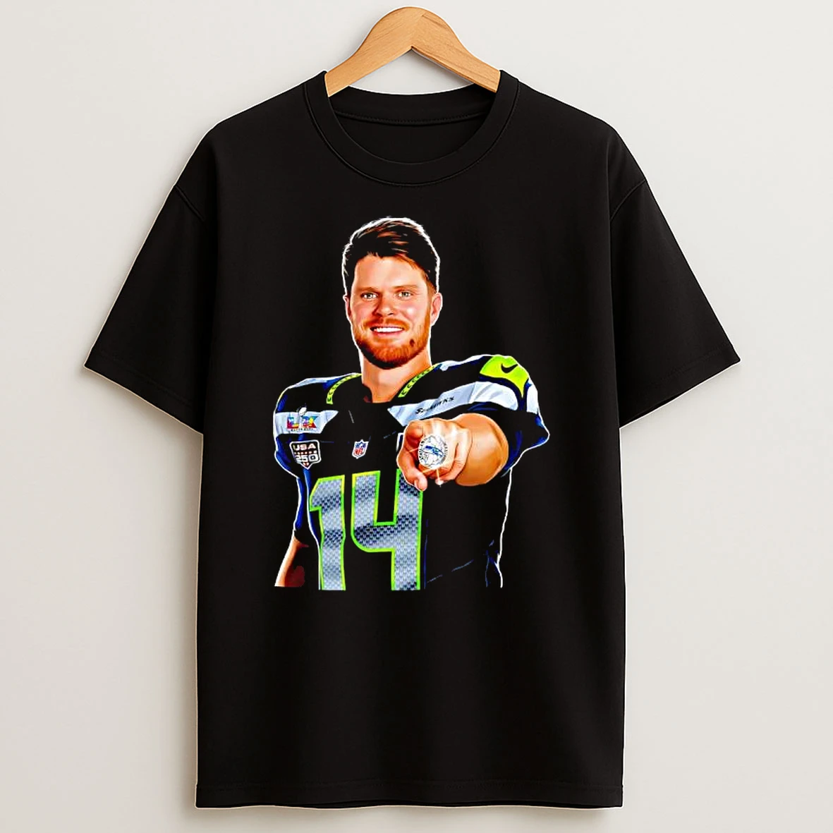 Seahawks Sam Darnold The Champs Of Ring Graphic T Shirt