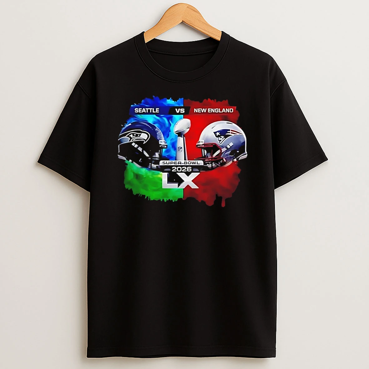 Seahawks Vs Patriots 2026 Super Bowl Lx T Shirt