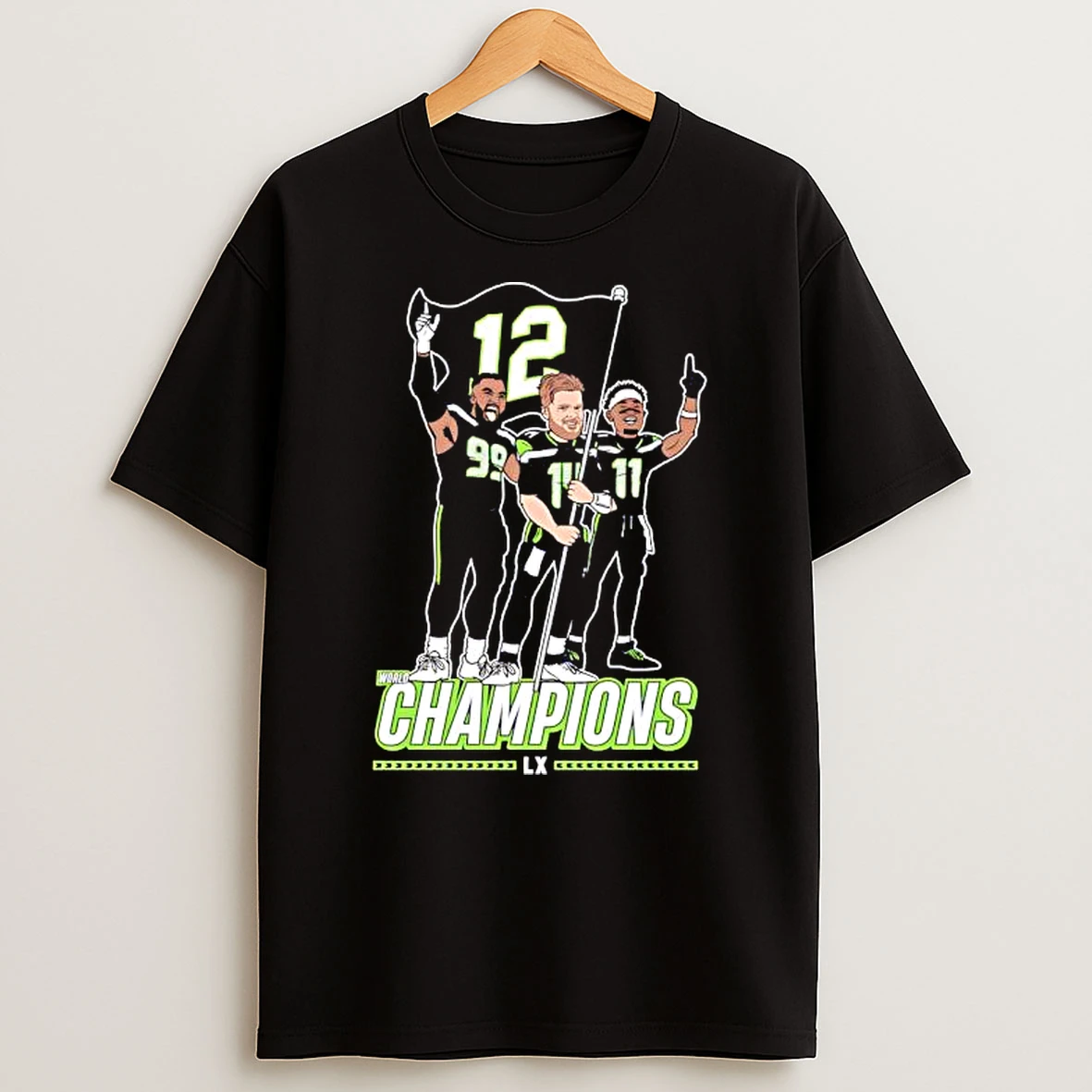 Seattle Champions Flag Plant T Shirt
