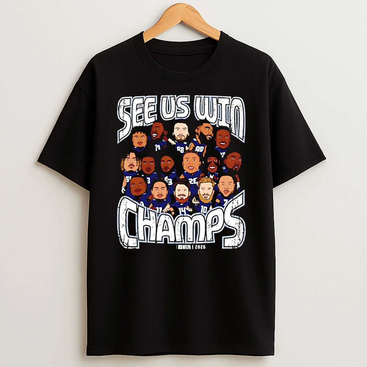 Seattle Football 2025 Super Bowl Champs Cartoon T Shirt