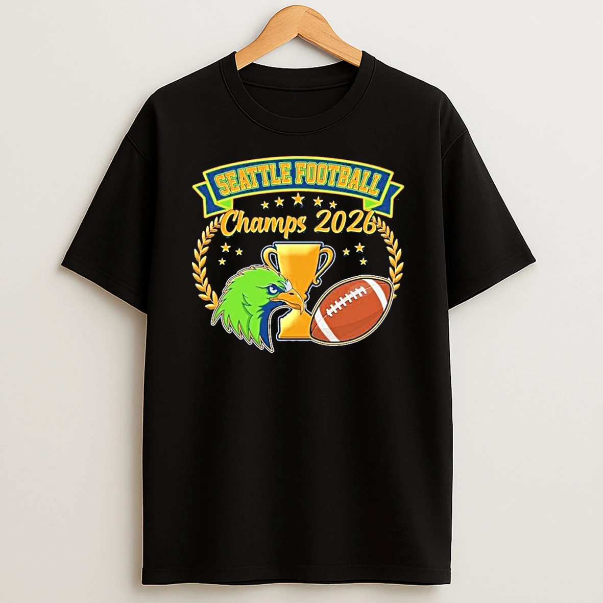 Seattle Football Champs 2026 Mascot T Shirt