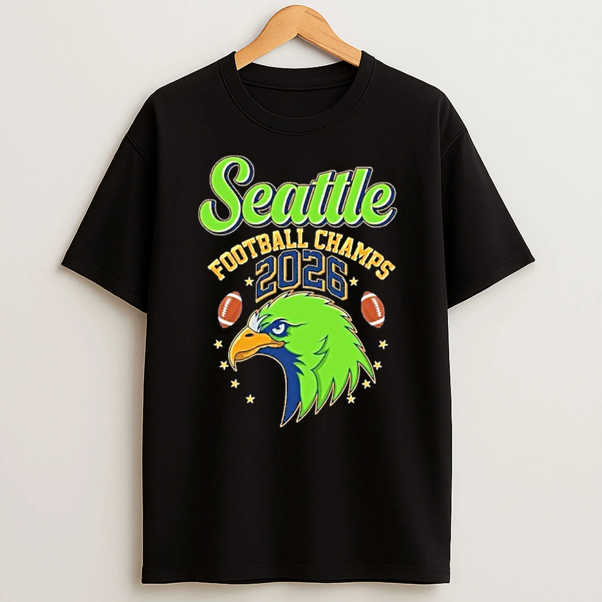 Seattle Football Champs 2026 T Shirt