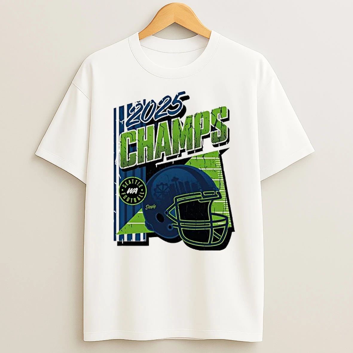 Seattle Football Gridiron Glory 2025 Champs T Shirt