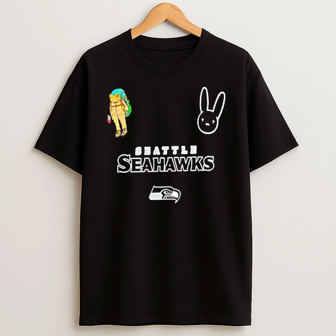 Seattle Seahawk Bad Bunny Super Bowl 2026 T Shirt