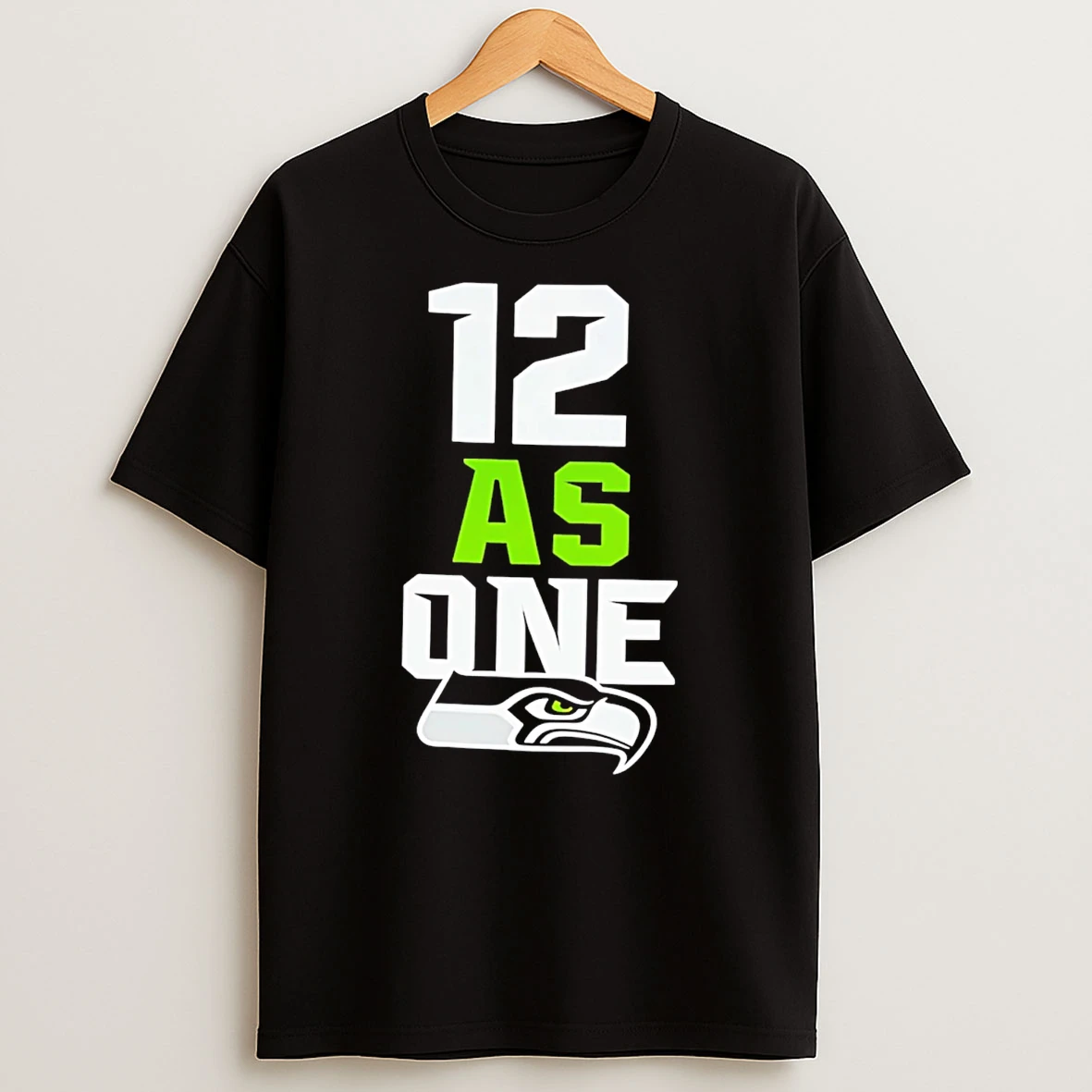 Seattle Seahawks 12 As One Logo T Shirt