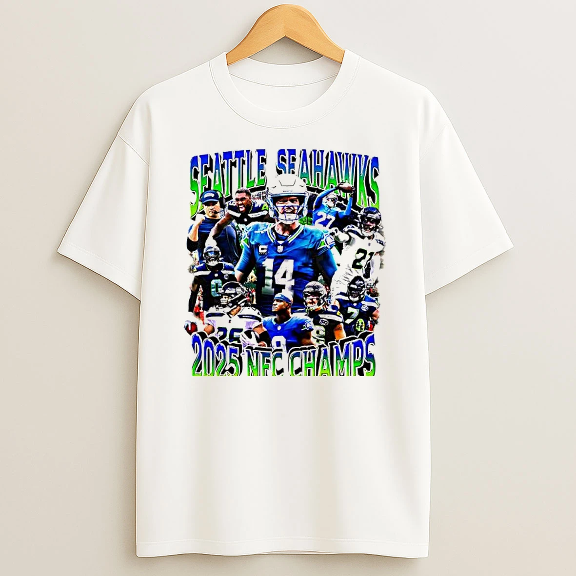 Seattle Seahawks 2025 26 Nfc Champsthe Star Players Graphic T Shirt