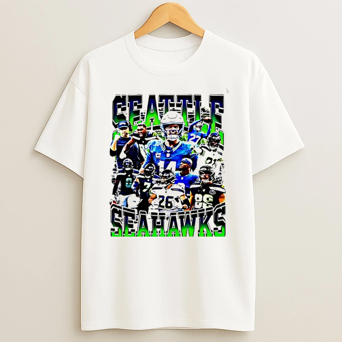 Seattle Seahawks 2025 26 All Team With Moment Graphic T Shirt