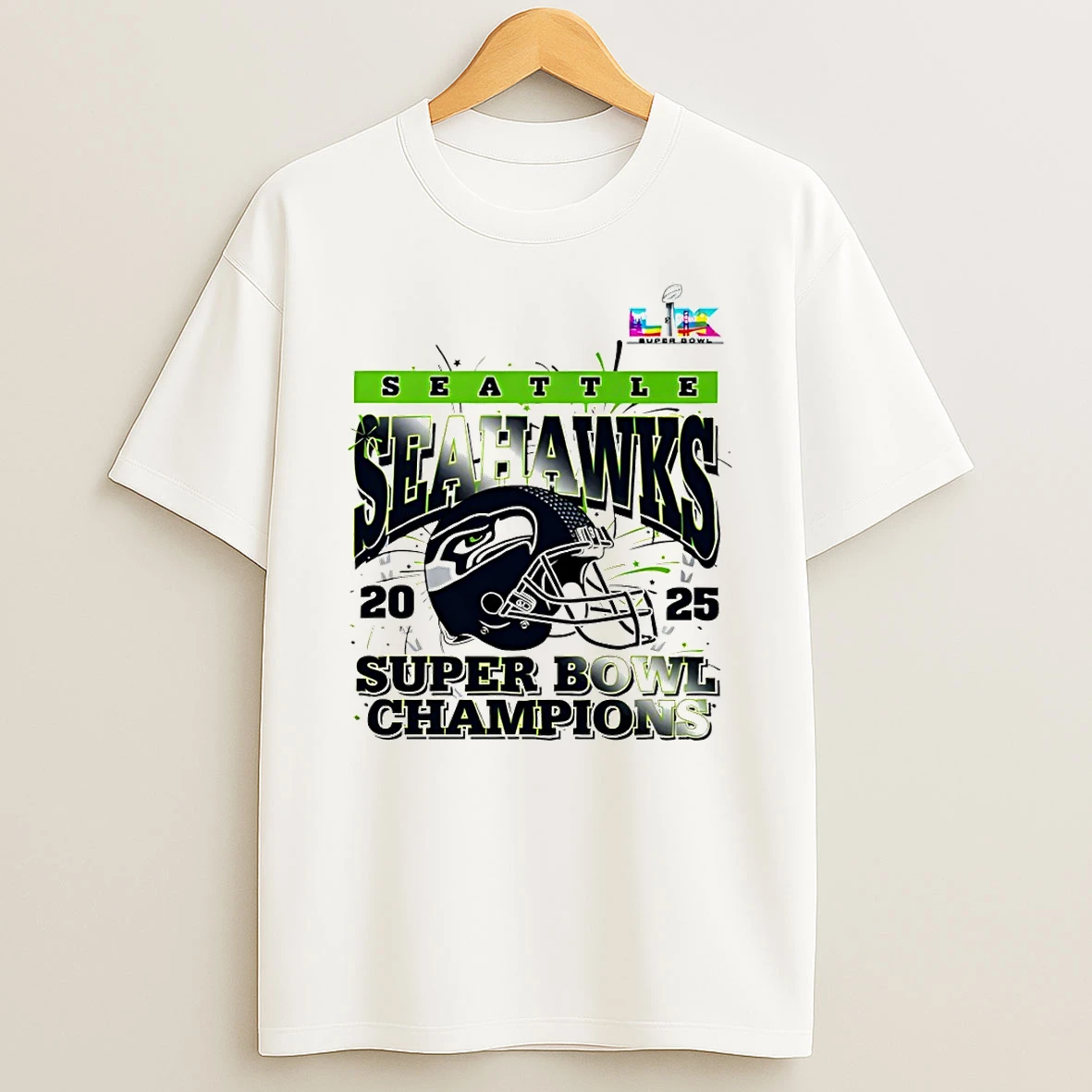 Seattle Seahawks 2025 Super Bowl Lx Champions The Whole Squad T Shirt