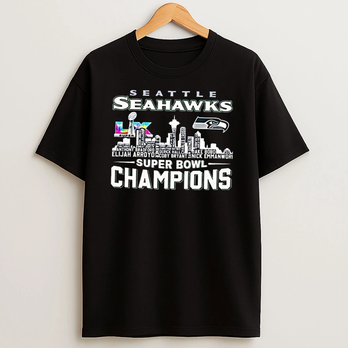 Seattle Seahawks 2026 Super Bowl Lx Champions Celebration T Shirt