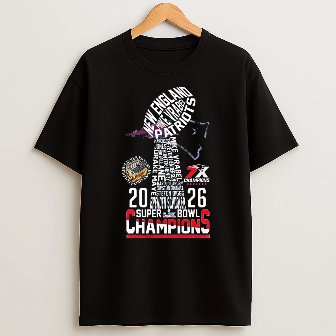 Seattle Seahawks 7x Super Bowl Champions Trophy T Shirt