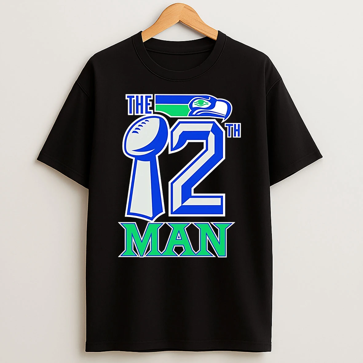 Seattle Seahawks Bird The 12th Man Retro T Shirt
