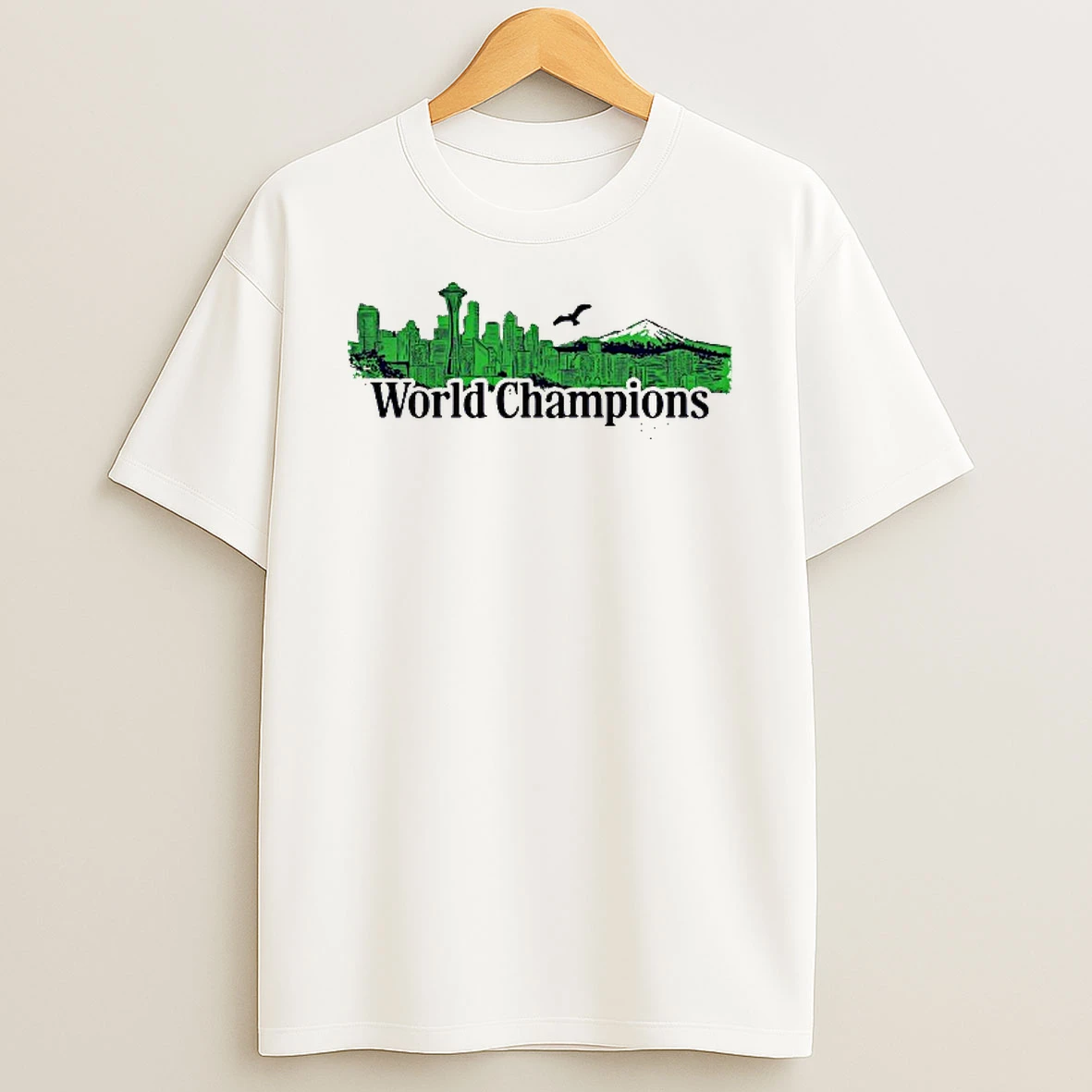 Seattle Seahawks Football 2025 World Champions Skyline T Shirt