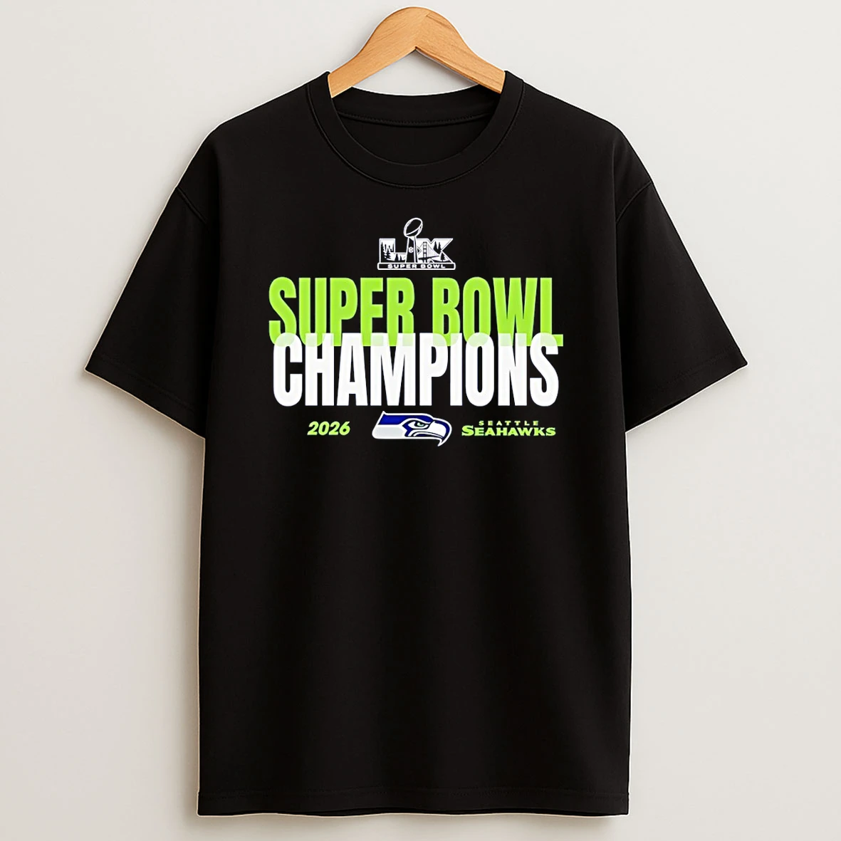Seattle Seahawks Football 2026 Super Bowl Lx Champions T Shirt