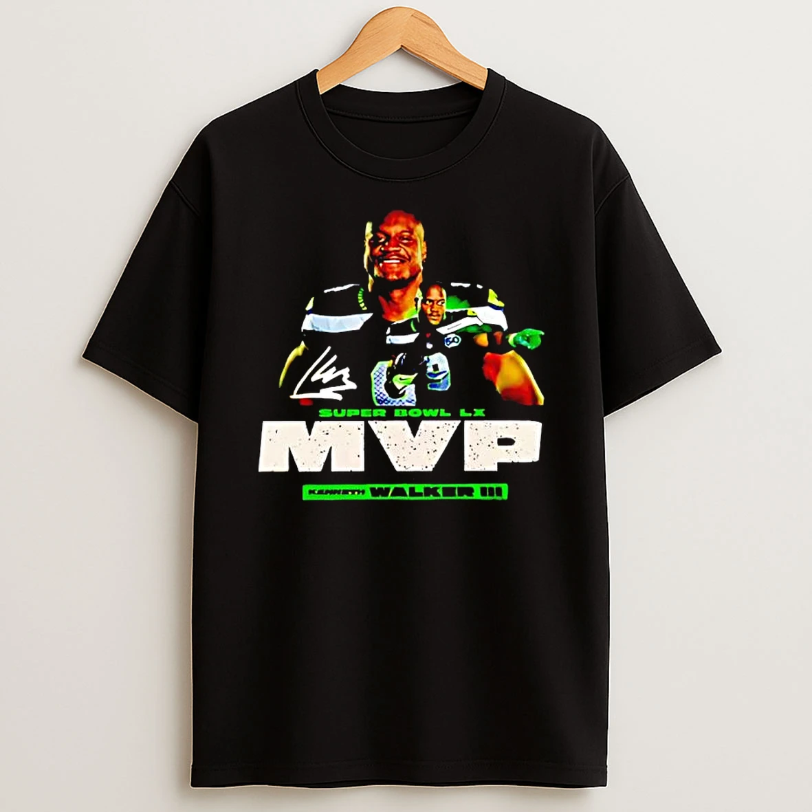 Seattle Seahawks Football Kenneth Walker Is The Mvp Logo T Shirt