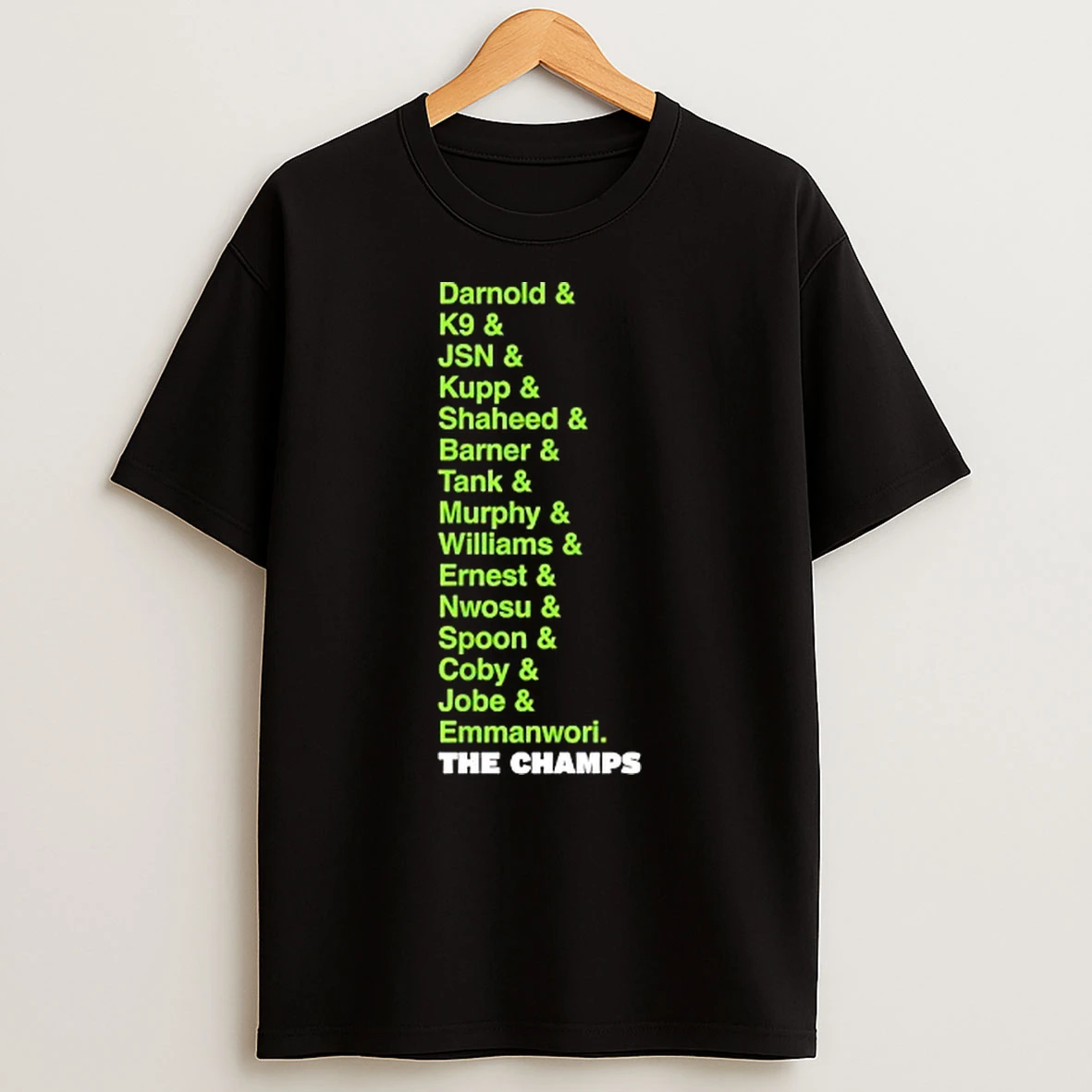 Seattle Seahawks Football The World Champs 2025 Players List T Shirt