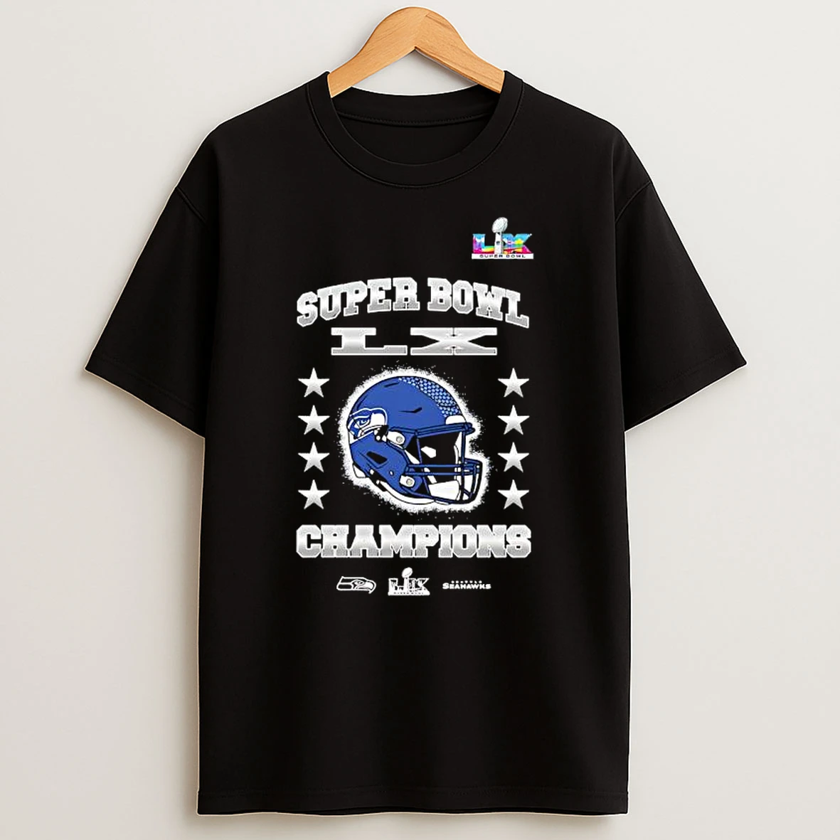 Seattle Seahawks Lx Champions Celebration Graphic T Shirt