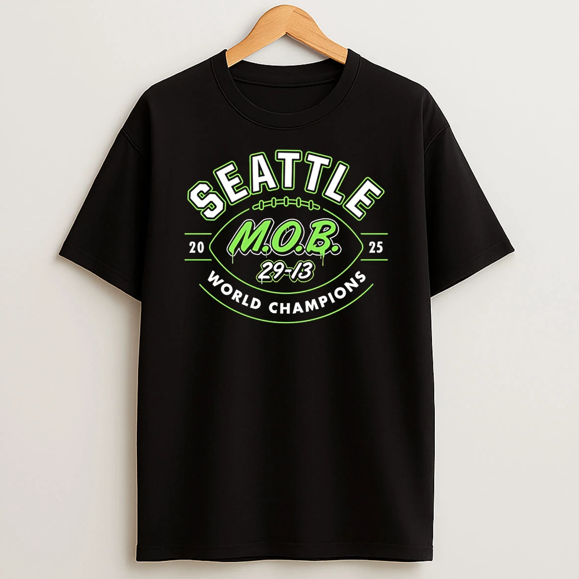 Seattle Seahawks M O B 29 13 2025 World Champions T Shirt