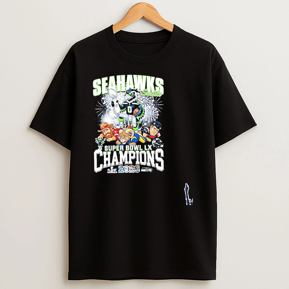 Seattle Seahawks Mascot Beat Teams Super Bowl Lx Champions T Shirt