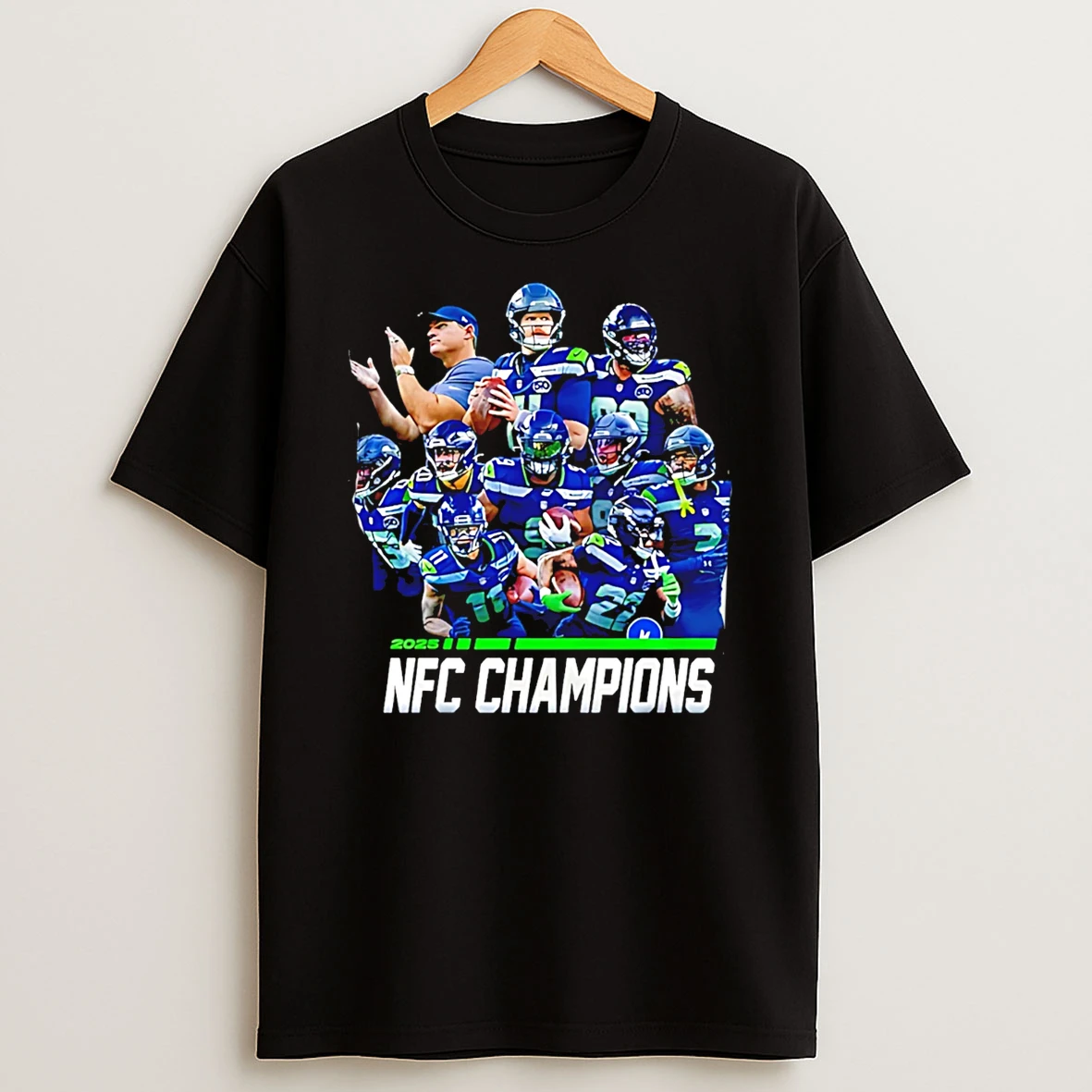 Seattle Seahawks Nfc Champion Super Bowl Lx Trophy Logo T Shirt