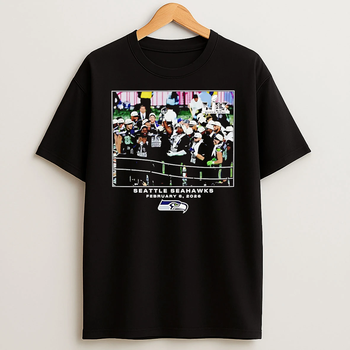 Seattle Seahawks Nfl Flash Features Super Bowl Lx Champions T Shirt