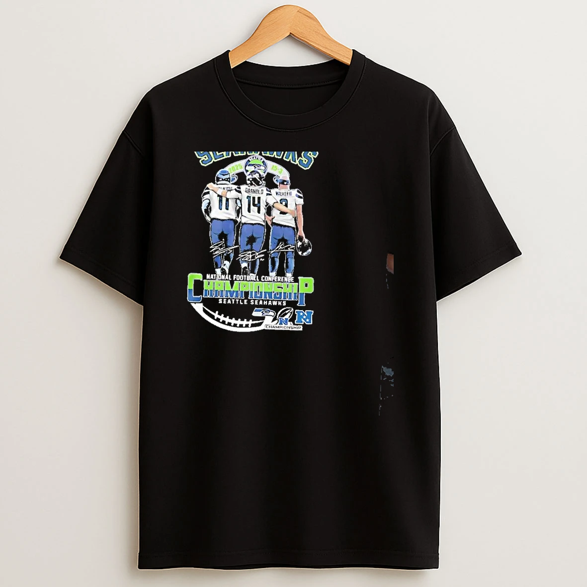 Seattle Seahawks National Football Conference Championship Signature Players T Shirt